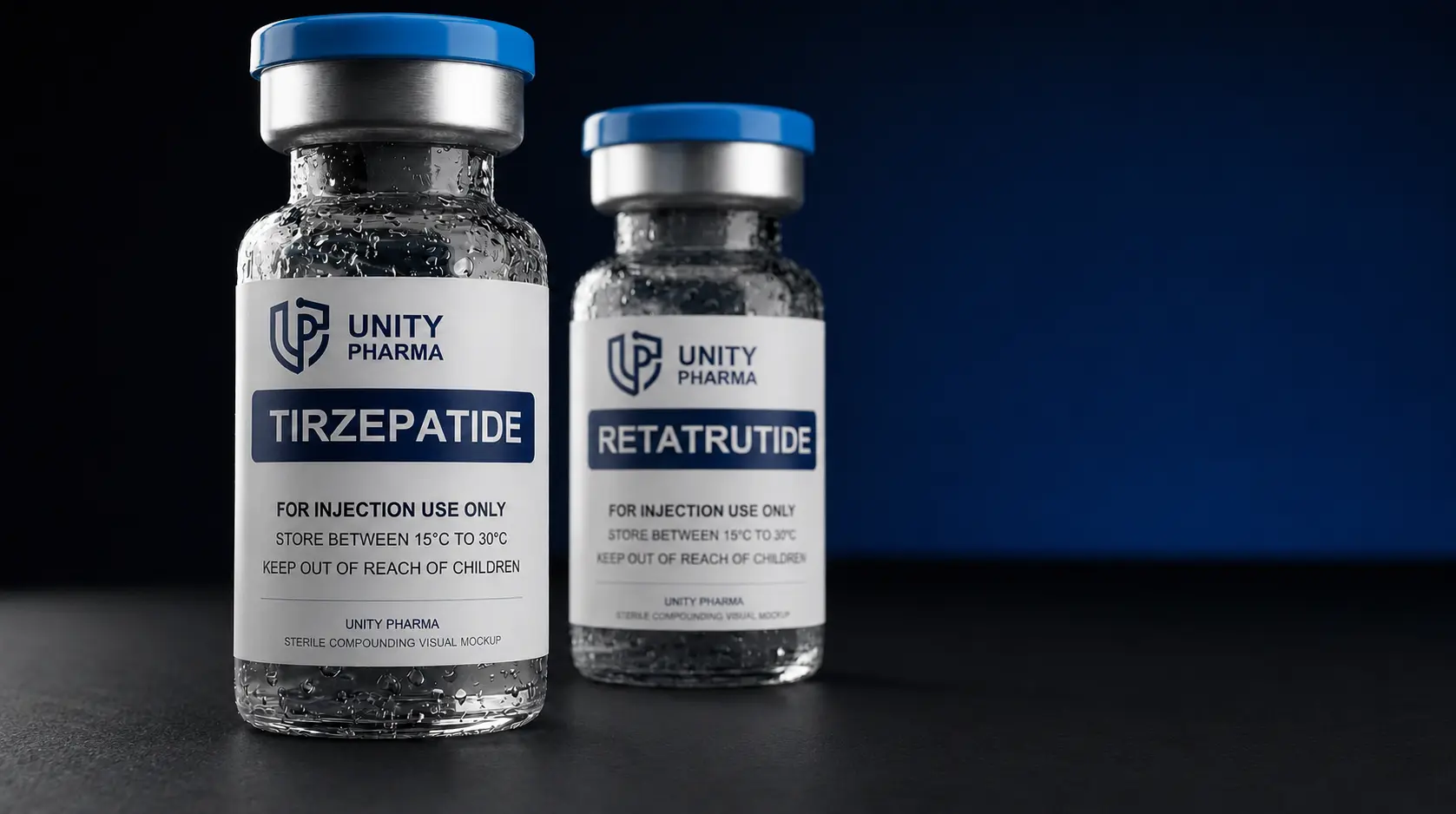 Frascos Unity Pharma